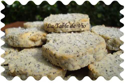 Sablés parmesan pavot