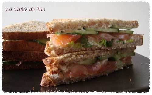 Sandwich au saumon - La table de Vio