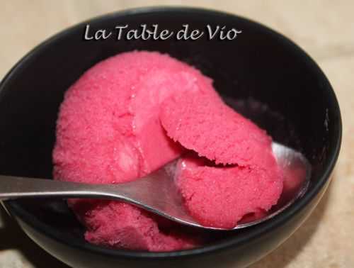 Sorbet aux groseilles