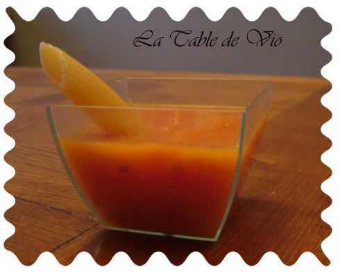 Soupe de tomates au micro-ondes