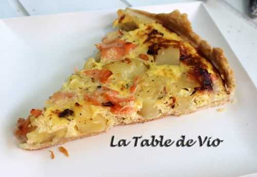 Tarte au saumon et aux pommes de terre