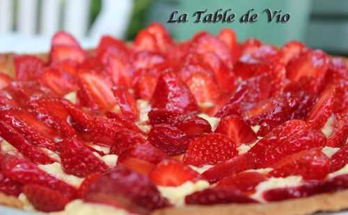 Tarte aux fraises (pâte sablé breton)