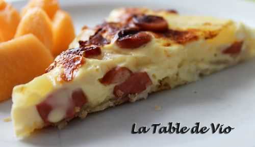 Tarte aux Knackis et à la Vache qui rit