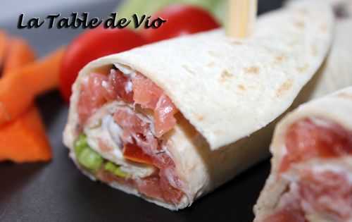 Wrap au saumon fumé