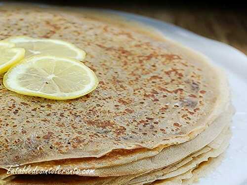 PÂTES À CRÊPES sans gluten ni lait ni sucre ni œuf très facile à réaliser