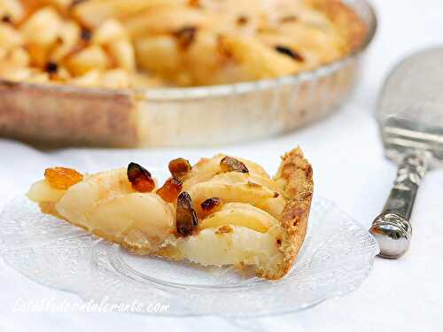 Tarte aux poires et raisins secs avec ou sans Thermomix