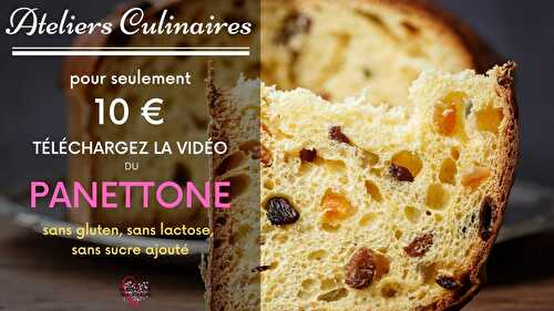 PANETTONE sans gluten, ni lactose, ni sucre ajouté