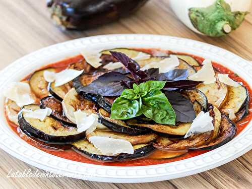 AUBERGINES À LA SICILIENNE sans lactose