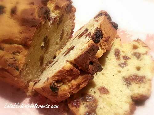 CAKE AUX RAISINS B>sans gluten, sans lait, sans sucre