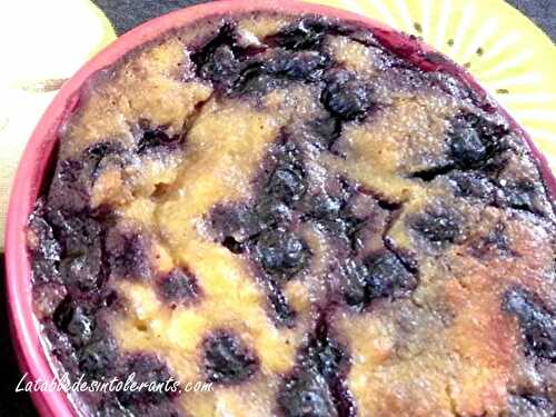 FLANS AUX MYRTILLES sans gluten, sans lait, sans sucre