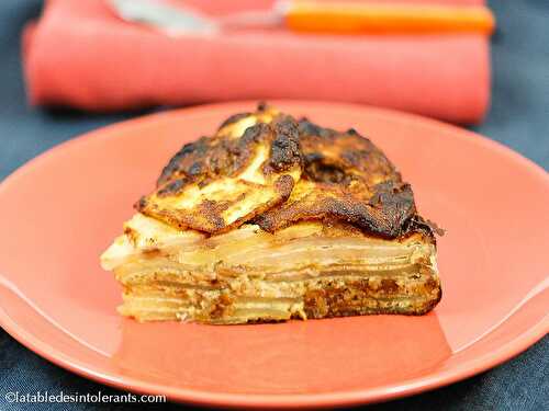 GÂTEAU INVISIBLE AUX POMMES sans gluten ni lait ni levure ni sucre