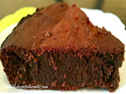 GÂTEAU MOELLEUX AU CHOCOLAT NOIR et AMANDES