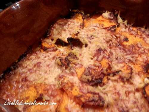 GRATIN DE COURGE BUTTERNUT A L'ITALIENNE sans gluten ni lactose