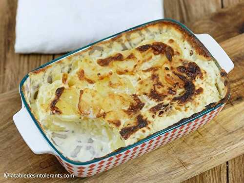 GRATIN DE POMMES DE TERRE sans gluten ni lactose ni œuf