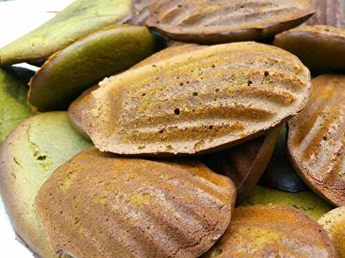 MADELEINES AU THÉ MATCHA sans gluten, sans lait, avec ou sans sucre, sans levure, sans œuf