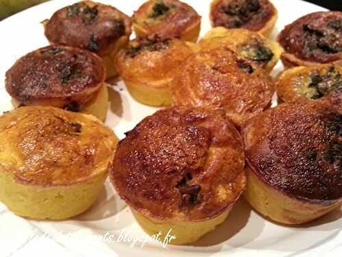 MINI QUICHES AUX ESCARGOTS sans gluten, sans lait, sans sucre, sans levure