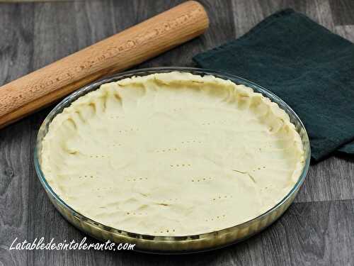 PÂTE A TARTE ALSACIENNE sans gluten, sans lait, sans sucre