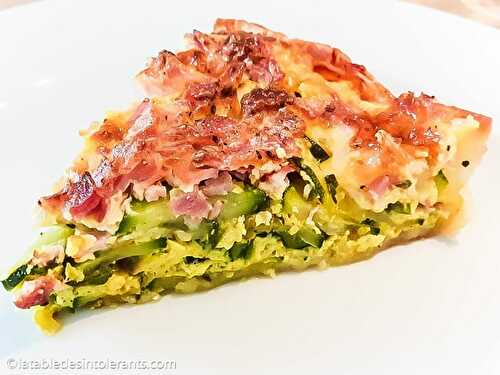 QUICHE AUX COURGETTES sans gluten ni lactose