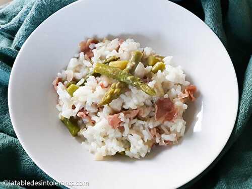 RISOTTO AUX ASPERGES VERTES sans lactose