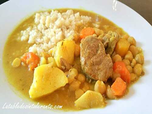 TAJINE D'AGNEAU ET SES LÉGUMES sans gluten