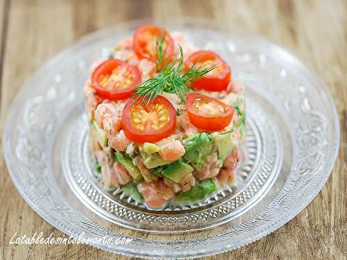 TARTARE DE SAUMON ET D'AVOCAT avec levure