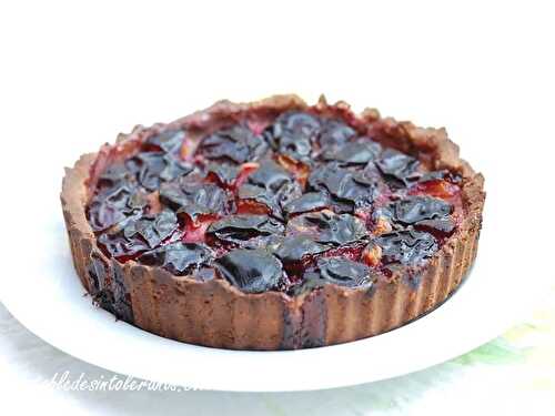 TARTE AUX PRUNES STANLEY sans gluten, sans lait, avec ou sans sucre