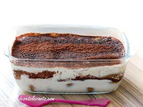 TIRAMISÙ sans gluten ni lactose, avec ou sans sucre