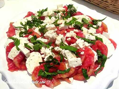 TOMATES MOZZARELLA MA VERSION sans lactose