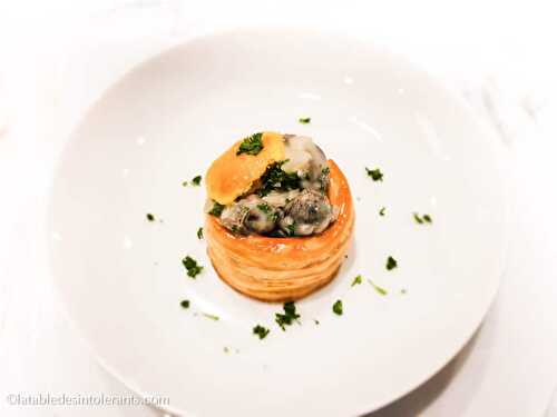 VOL AU VENT AUX ESCARGOTS sans gluten ni lait ni lactose ni levure