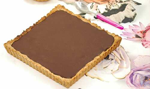 TARTE TOUT CHOCOLAT sans gluten ni lait ni sucre ni oeuf