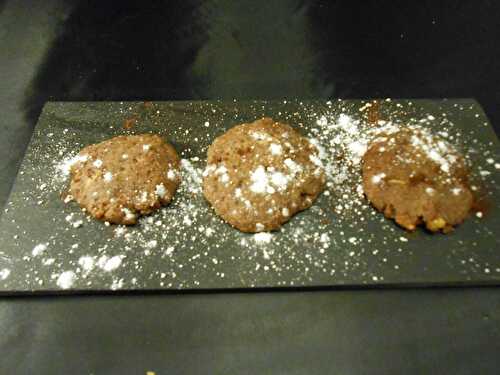 Biscuits pomme verte et chocolat noir