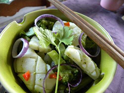 Blancs de seiche au Curry vert thaï
