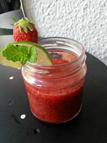 Confiture de fraises au citron vert