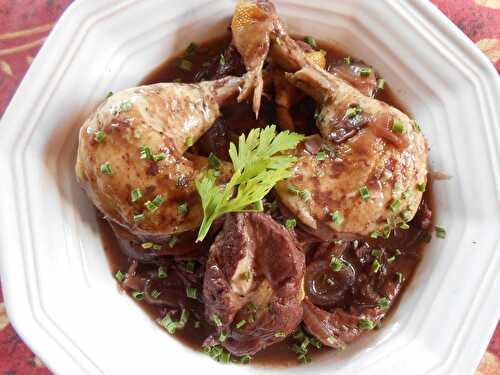 Coquelet au vin