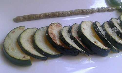 Courgettes au pesto