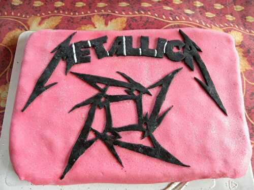 Gâteau au chocolat Metallica