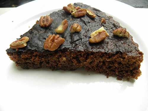 Gâteau au chocolat noir et aux noix de pécan - La tambouille de Violette