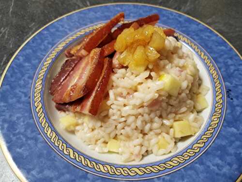 Le risotto pommes et bacon de Food wars