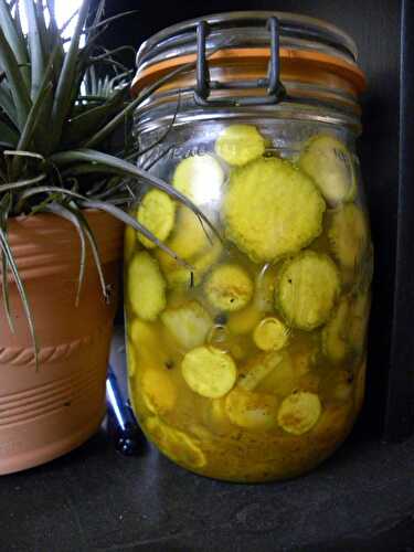 Pickles de courgettes