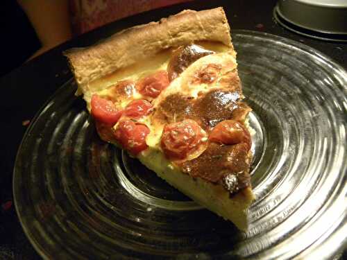 Quiche chèvre et tomates cerises