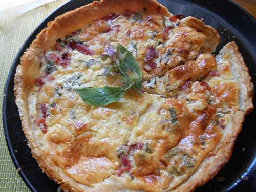 Quiche jambon cru et sauge