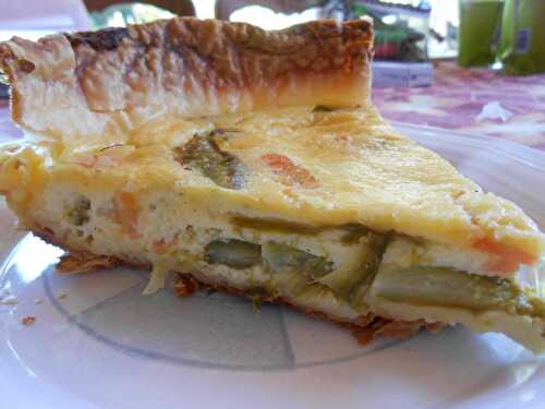 Quiche saumon fumé et asperges