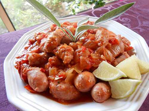 Rougail de Saucisse (inspiration créole)