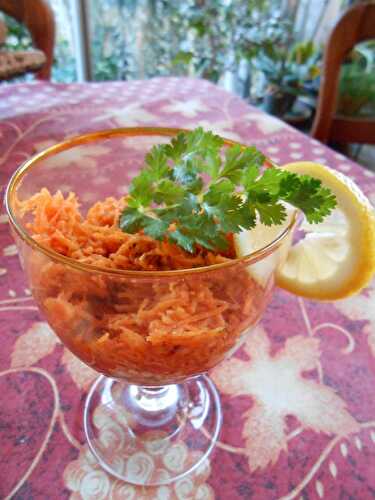 Salade de carottes rapées épicées