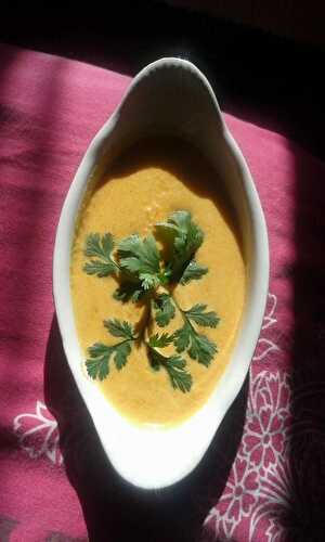 Soupe de potiron au curry