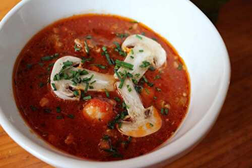 Soupe de tomates, gnocchis et saucisse italienne