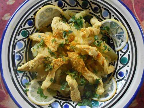 Tajine de dinde au fenouil