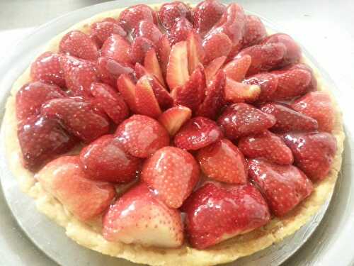 Tarte aux fraises et au citron vert