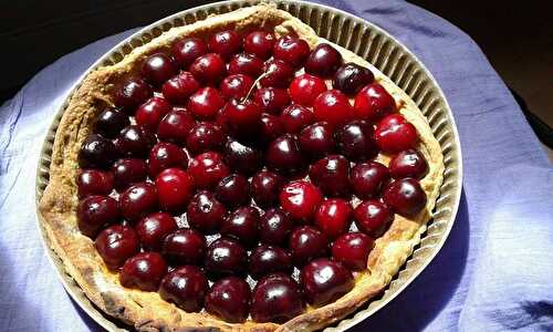 Tarte cerises et amandes