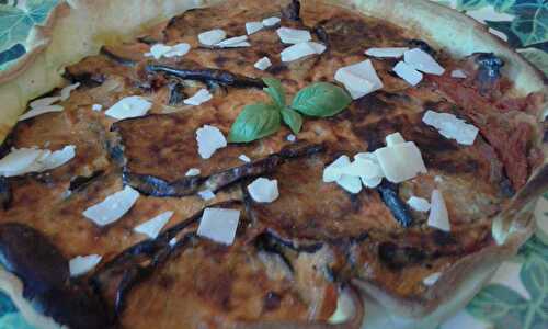 Tarte façon aubergine à la parmesane